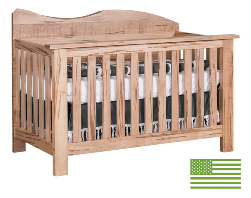 Amish 4 in 1 Convertible Baby Crib - Preston